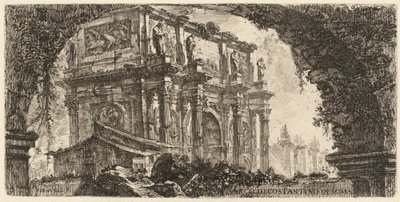 コンスタンティヌスの凱旋門 作： Giovanni Battista Piranesi