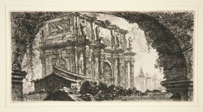 ローマのコンスタンティヌス帝の凱旋門、『凱旋門とその他の記念建造物のいくつかの眺め』より 作： 