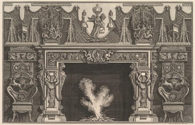 まぐろの中心にある鳥の甲羅、トロフィーのフリーズ、... 1769 作： Giovanni Battista Piranesi