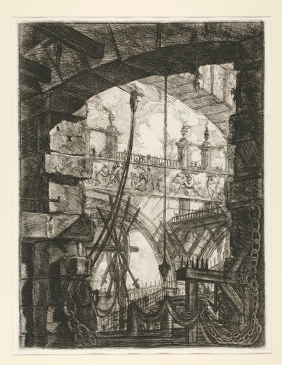 刑務所、IV: グランド ピアッツァ 作： Giovanni Battista Piranesi
