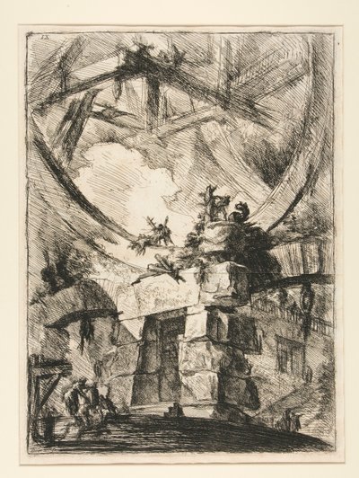 Carceri, IX: The Giant Wheel 作： Giovanni Battista Piranesi