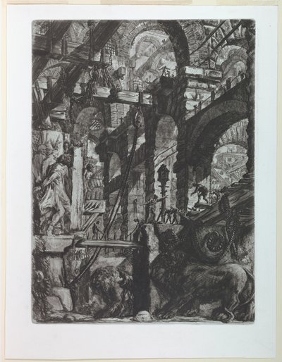 Carceri シリーズ、プレート V 作： Giovanni Battista Piranesi