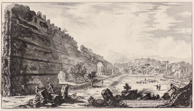 チボリのヴィラアドリアーナにあるDegliAvanzi Del Castro Pretorio 作： Giovanni Battista Piranesi