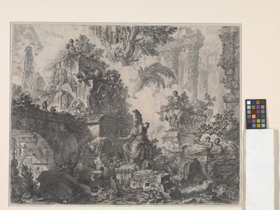 ミネルバ像付口絵（エッチング） 作： Giovanni Battista Piranesi
