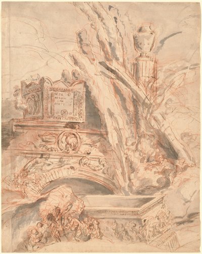 ネロの墓のあるグロテスコ 作： Giovanni Battista Piranesi