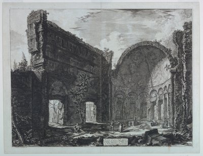 チボリ近くのハドリアヌスの別荘、「ローマの眺め」（1748-1778） 作： Giovanni Battista Piranesi