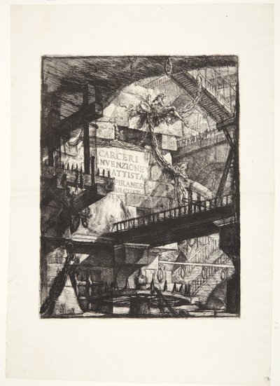 架空の刑務所。 題名 作： Giovanni Battista Piranesi