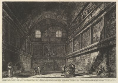 バッカスの古代寺院、現在はサンアーバノ教会、2マイル...の内部ビュー。 1750。 作： Giovanni Battista Piranesi