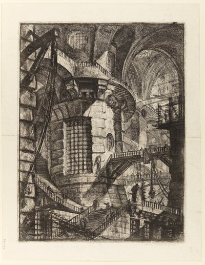 発明の牢獄 III ラウンド・タワー 作： Giovanni-Battista Piranesi