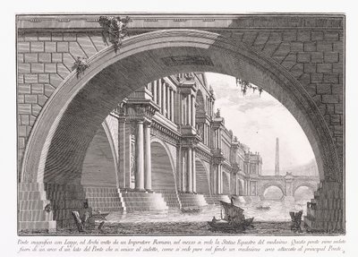 ロジアのある壮大な橋 作： Giovanni Battista Piranesi