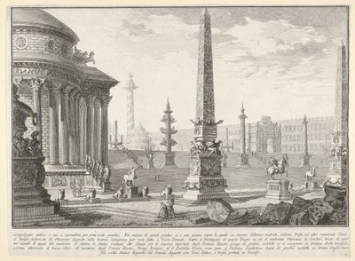 プレート10：古代の国会議事堂が約100段上昇しました[...] Campido ...、1743年。 作： Giovanni Battista Piranesi