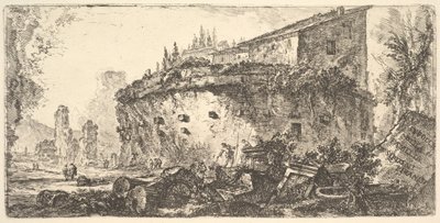 プレート18：デスキピオーニ家のスキピオスの墓の墓、およそ1748年。 作： Giovanni Battista Piranesi