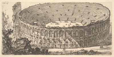 プレート25：ヴェローナの円形劇場ヴェローナの円形劇場、約1748年。 作： Giovanni Battista Piranesi
