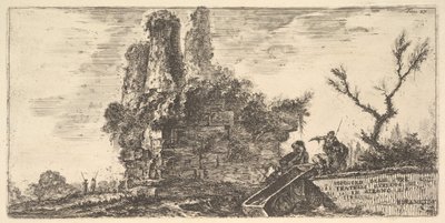 プレート27：3人の兄弟Cのアルバーノの墓にある3人のCuriatii兄弟の墓C ...、ca。 1748年。 作： Giovanni Battista Piranesi
