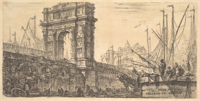 プレート28：アンコーナのトラヤヌスのアーチアンコナのトラハノのアーチ、ca。 1748年。 作： Giovanni Battista Piranesi