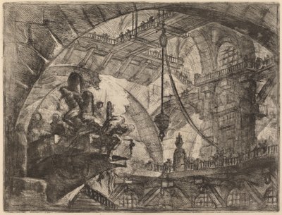 投射台上の囚人 作： Giovanni Battista Piranesi