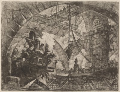 投射台上の囚人 作： Giovanni Battista Piranesi
