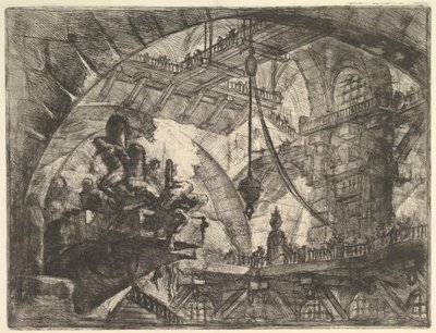 Carceri dinvenzione Imaginary Prisons、ca。からの投影プラットフォームの囚人。 1749-50。 作： Giovanni Battista Piranesi