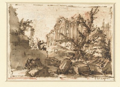 ローマ時代の遺跡 作： Giovanni Battista Piranesi