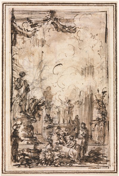 神殿でのいけにえのささげ物 作： Giovanni Battista Piranesi