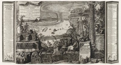 Scenographia Campi Martii、古代ローマのキャンパス マルティウスのページ 作： Giovanni Battista Piranesi