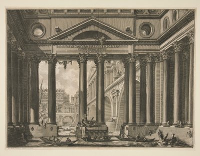 Le Antichit の第 IV 巻の 2 番目の口絵? ロマーヌ 作： Giovanni Battista Piranesi