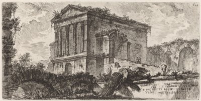 フォリーニョとスポレッティの間のクリトゥムノ神殿 作： Giovanni Battista Piranesi
