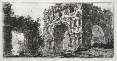 ダイアナ寺院。 作： Giovanni Battista Piranesi