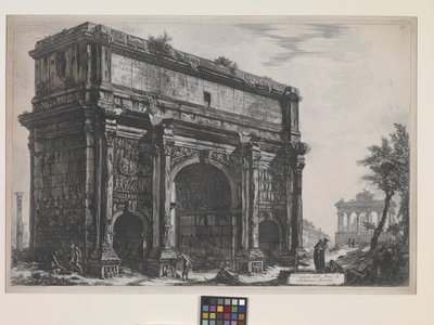 セプティマス・セウェルスの凱旋門（エッチング） 作： Giovanni Battista Piranesi
