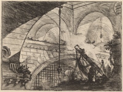 貝殻飾りのアーチ 作： Giovanni Battista Piranesi