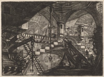貝殻飾りのアーチ 作： Giovanni Battista Piranesi