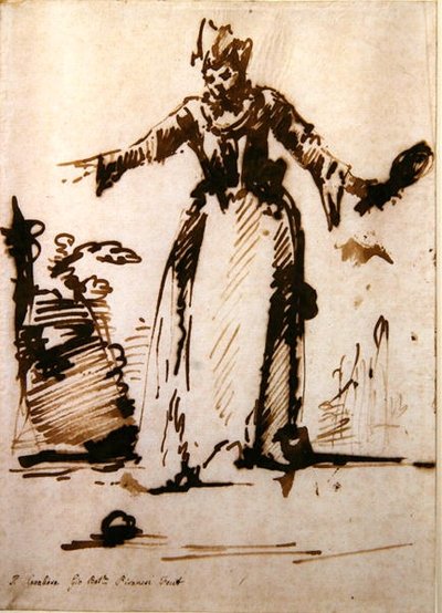 The Cavalier」（紙にペンとインク） 作： Giovanni Battista Piranesi