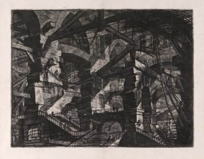 ゴシック様式のアーチ、Carceri d のプレート 14 作： Giovanni Battista Piranesi