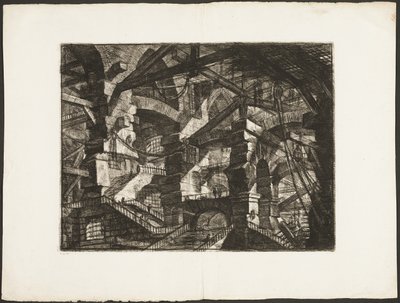 The Gothic Arch、Imaginary Prisons のプレート 14 作： Giovanni Battista Piranesi