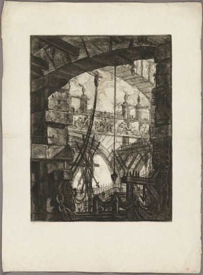 The Grand Piazza、Imaginary Prisons のプレート 4 作： Giovanni Battista Piranesi