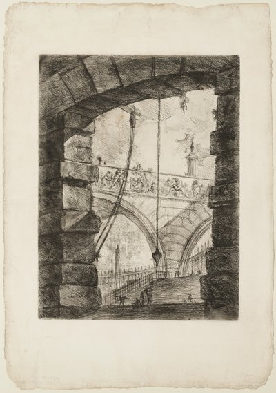 The Grand Piazza、Imaginary Prisons のプレート 4 作： Giovanni Battista Piranesi