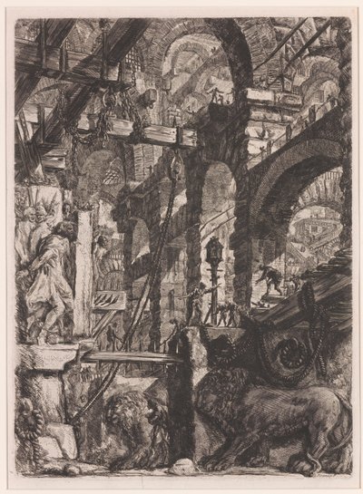 Os baixos-relevos do leão 作： Giovanni Battista Piranesi