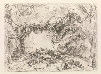 Grotteschi (Grotesques) のモニュメンタル タブレット 作： Giovanni Battista Piranesi