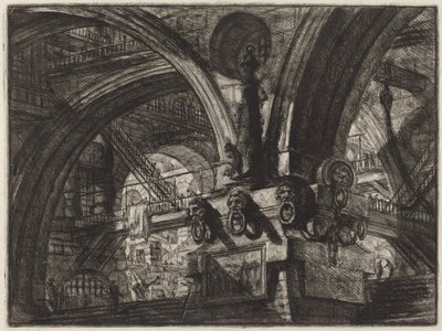 ランプのある桟橋 作： Giovanni Battista Piranesi