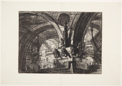 ランプのある桟橋 作： Giovanni Battista Piranesi