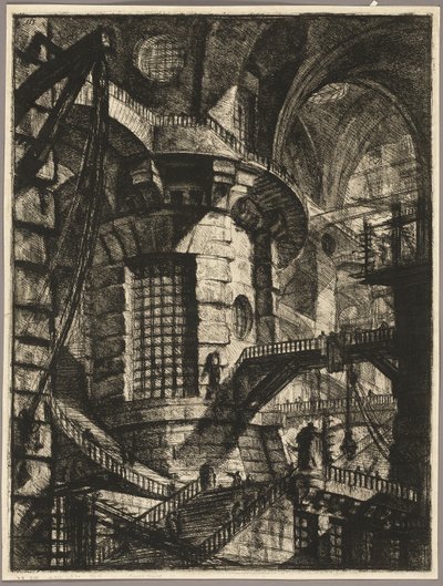 円塔、『想像の牢獄』第2版より第3版 作： Giovanni Battista Piranesi
