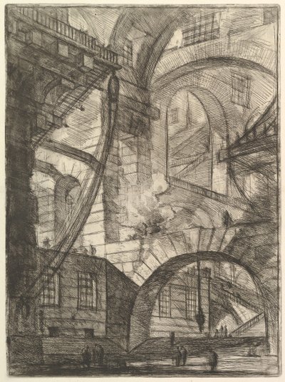 Carceri dinvenzione Imaginary Prisons、ca。 1749-50。 作： Giovanni Battista Piranesi
