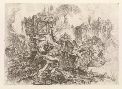 グロテスキ (グロテスク) のネロの墓 作： Giovanni Battista Piranesi
