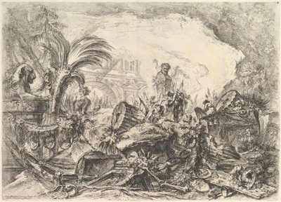 グロテスキグロテスクからの凱旋門1748年。 作： Giovanni Battista Piranesi