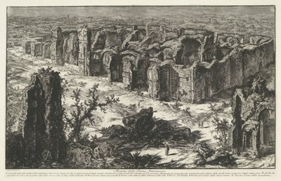 テルメン ヴァン カラカラ テ ローマ Antoninian Baths の遺跡 (オブジェクトのタイトル) Gezichten op Rome (シリーズタイトル) Giambattista Piranesi の建築家 Ve(nez)iano によって描かれ彫刻されたローマの景色 (シリーズ タイトル) 作： Giovanni Battista Piranesi