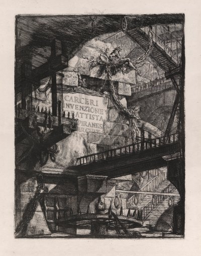 タイトル プレート、Carceri d のプレート 1 作： Giovanni Battista Piranesi