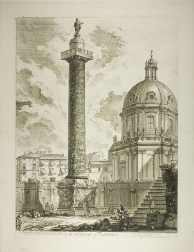 トラヤヌスの柱（ローマの眺望より 作： Giovanni Battista Piranesi