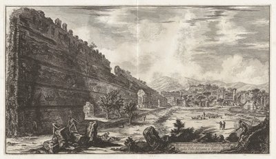 ハドリアヌスのプラエトリアン砦 [詩人] の遺跡の眺め 作： Giovanni Battista Piranesi