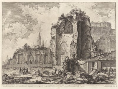 ネロの黄金の家に属していた 2 つのトリクリニウムの遺跡の眺め 作： Giovanni Battista Piranesi