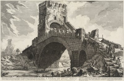 サラリオ橋の眺め 作： Giovanni Battista Piranesi